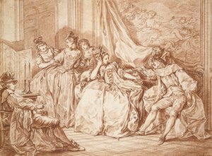 Groupe de fêtards